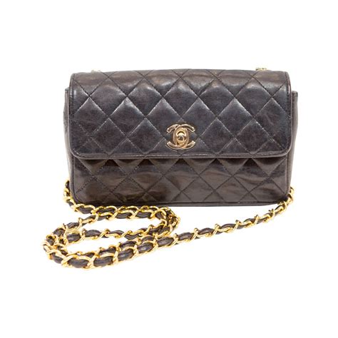 chanel black quilted crossbody bag.